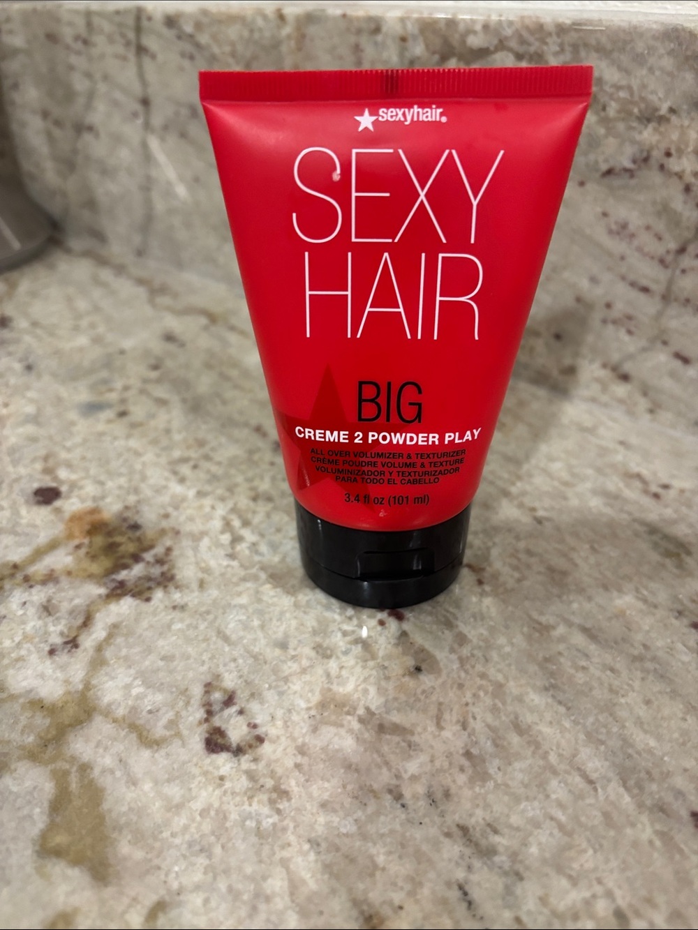 SexyHair BIG Creme 2 Powder Play Volumizing Cream - Red